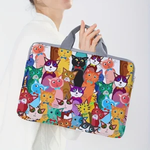 Pattern printed laptop bag